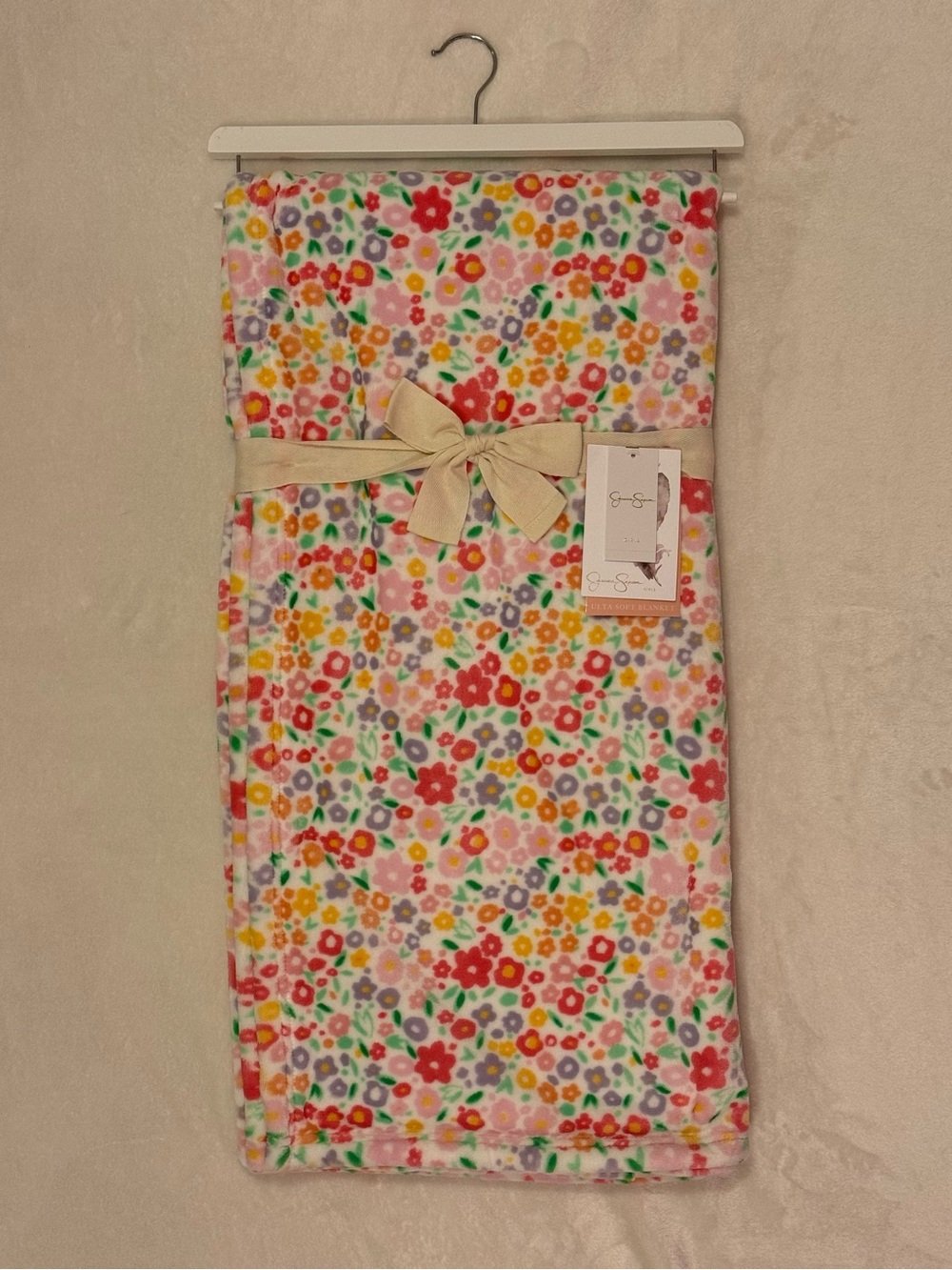 Jessica Simpson Ultra Soft Blanket - Multicolor Floral Pattern - *NWT*